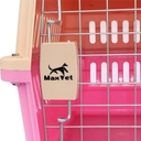 Maxpet Transportador Jaula Rosada
