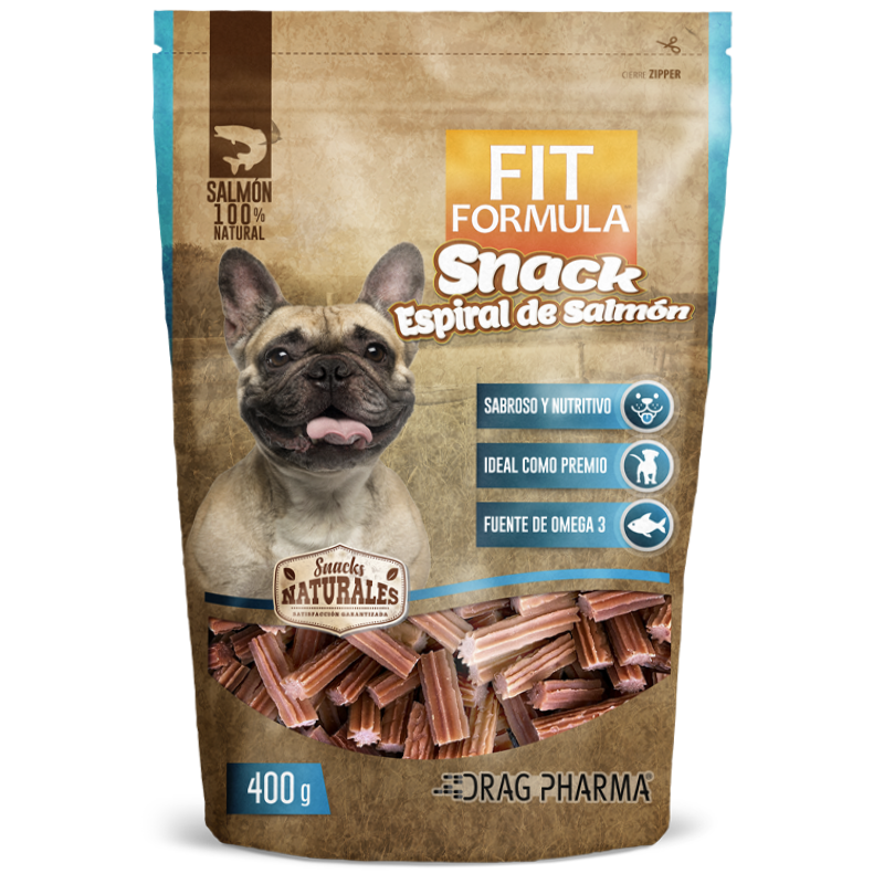 Fit Formula Espiral De Salmon Snack Perro 400g