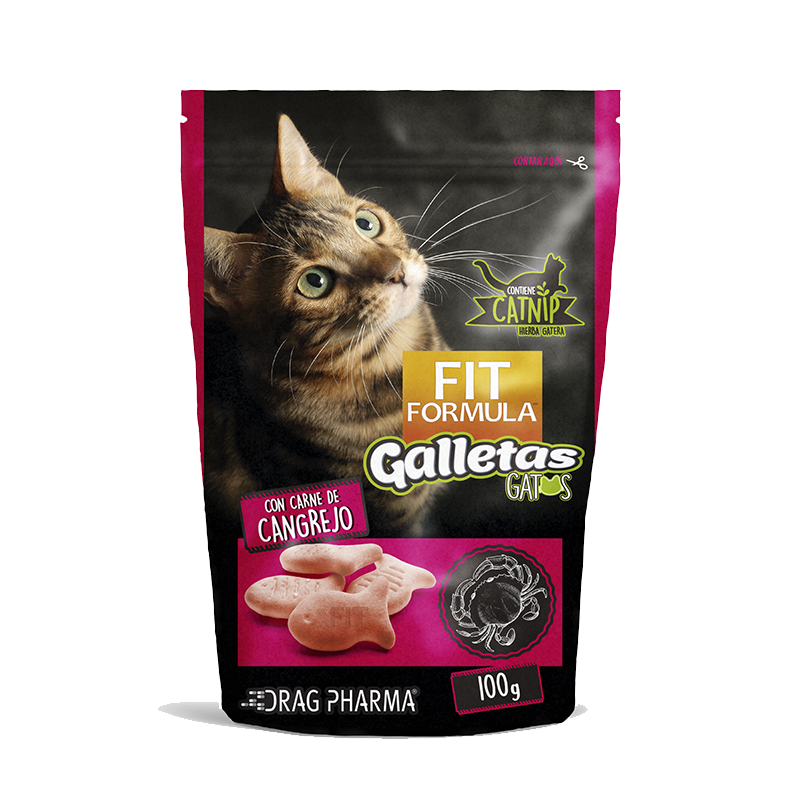 Fit Formula Snack Galleta Gato Sabor Cangrejo 100g