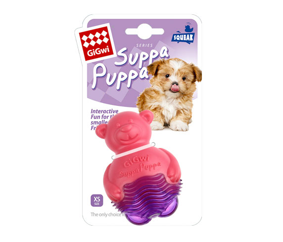 Gigwi Suppa Puppa Bear Pink XS