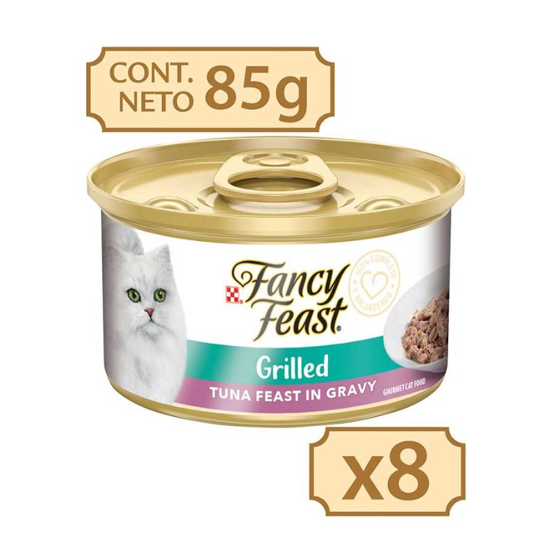 Fancy Feast Pack Filete De Atun 85g x 8 Unidades