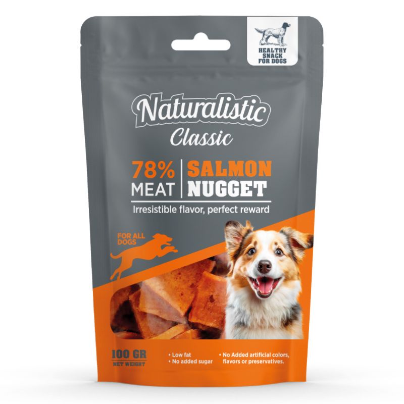 Naturalistic Salmon Nugget Snack Dog 100G