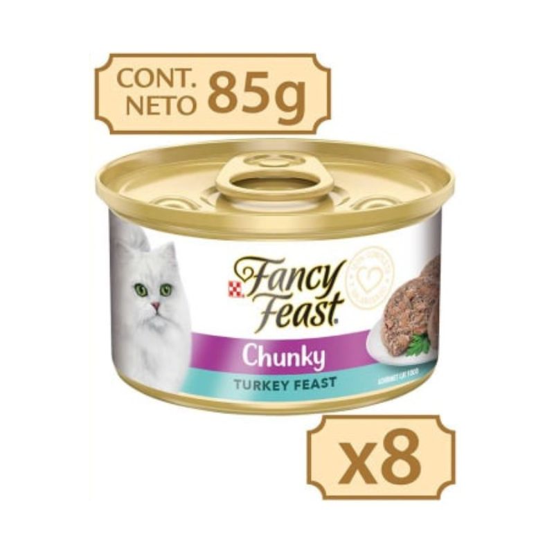 Fancy Feast Pack Terrine Pavo 85g x 8 Unidades