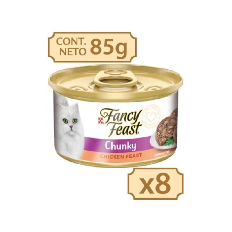 Fancy Feast Pack Terrine Pollo 85g x 8 Unidades