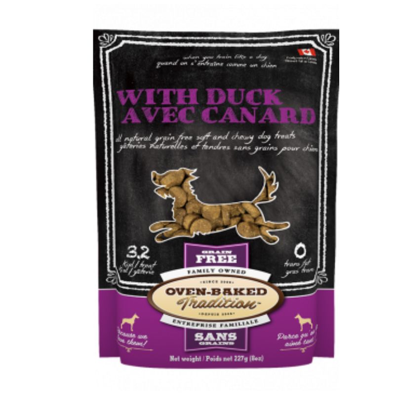 Oven Baked Dog Grain Free Duck Treats 227g