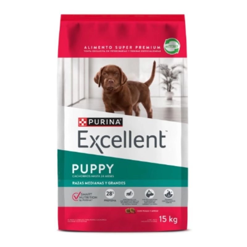 Purina Excellent Puppy Cachorro Razas Medianas y Grandes 12kg