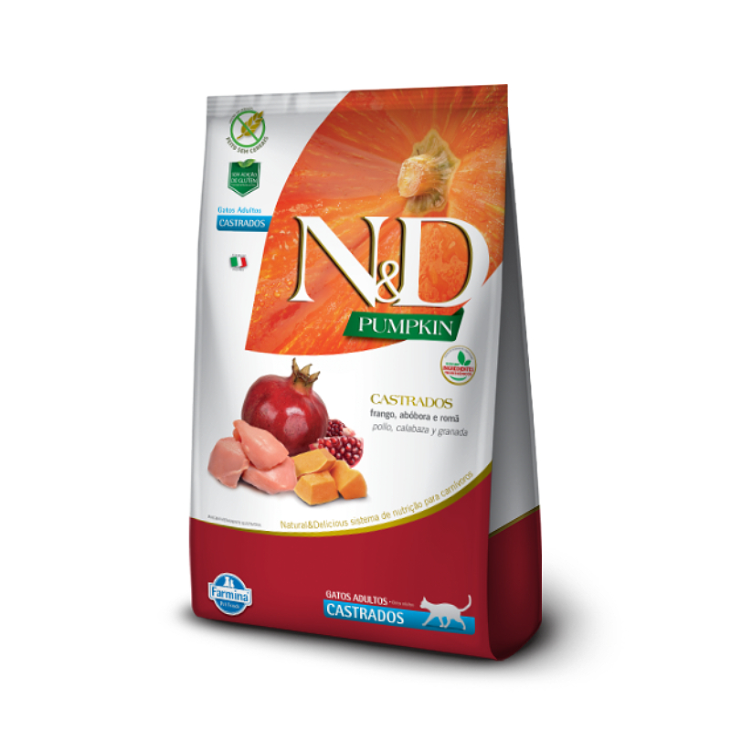 N&amp;D Gato Adulto Castrado Calabaza y Pollo 1.5kg