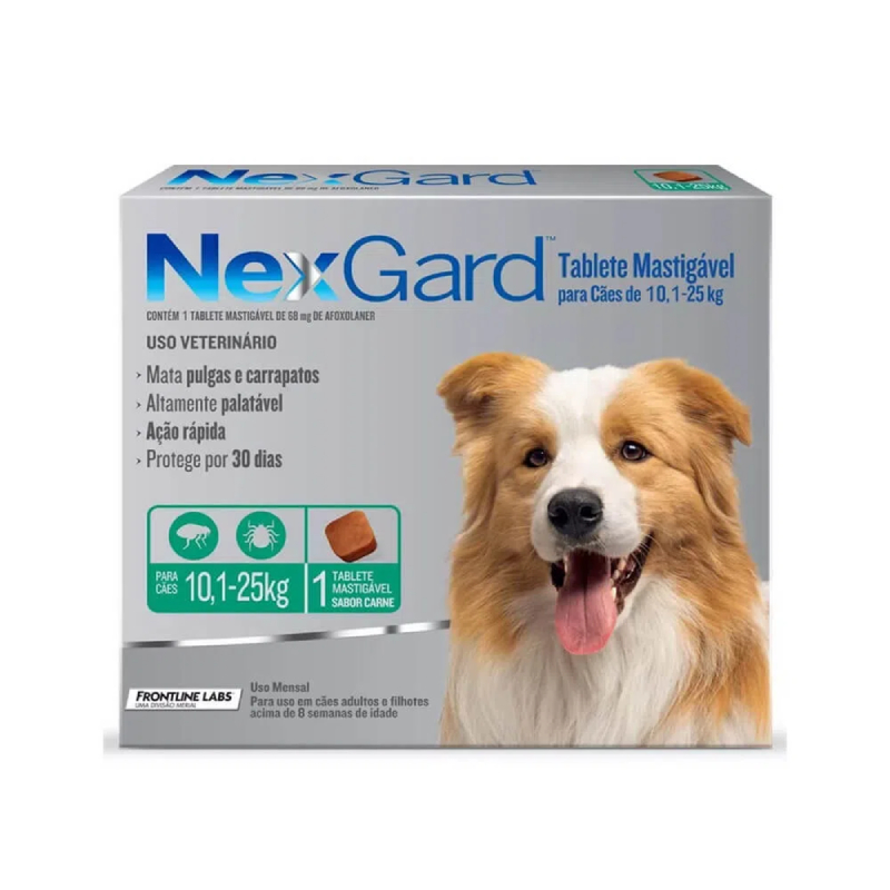 Nexgard Antiparasitario de 10.1kg a 25kg 1comp