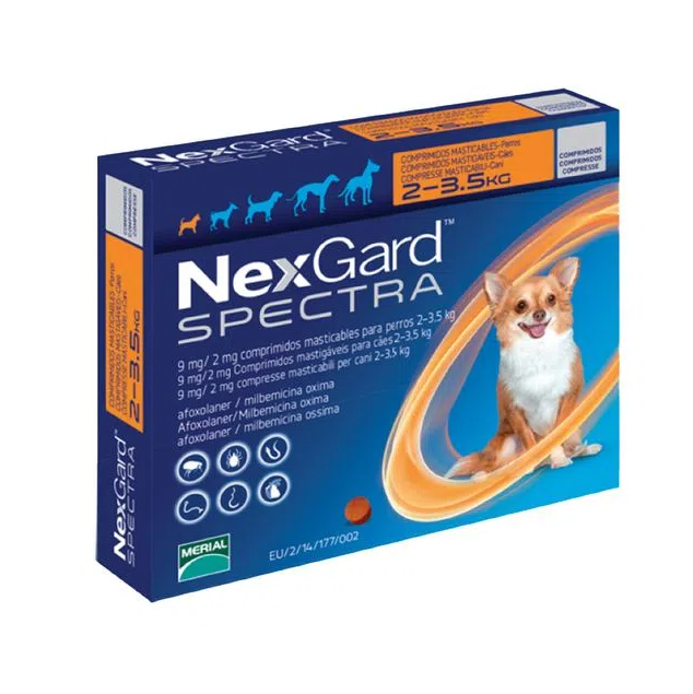 Nexgard Spectra Antiparasitario 2 a 3.5kg 1comp