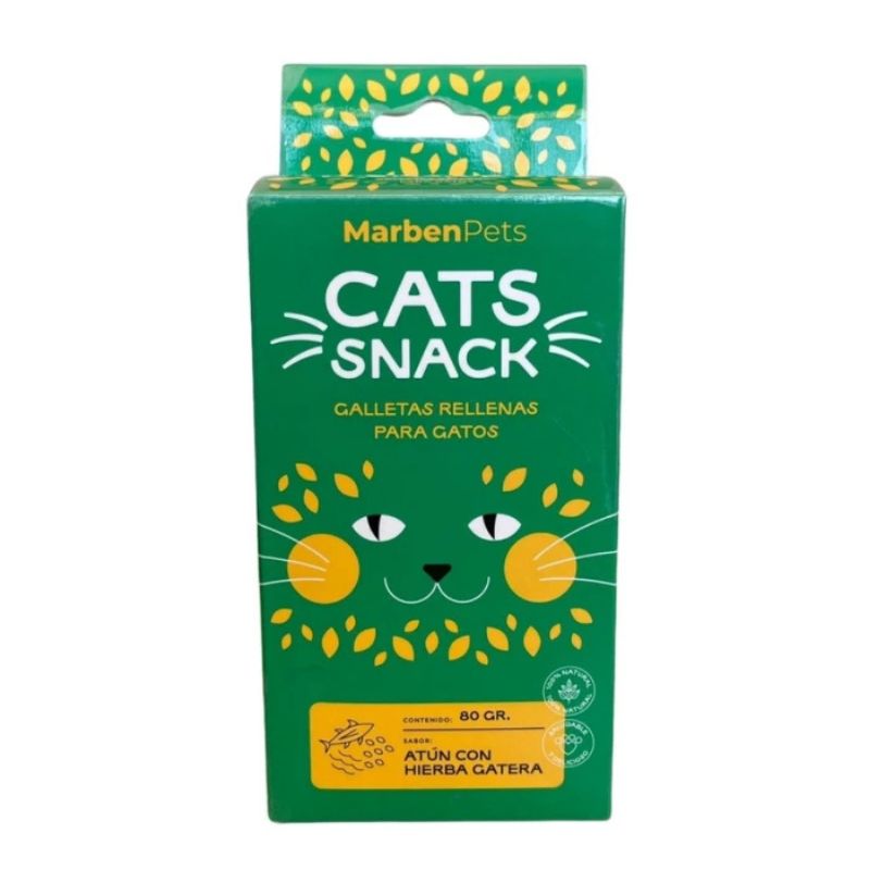 Marben Cats Snack Galleta Atun con Hierba Gatera 80g