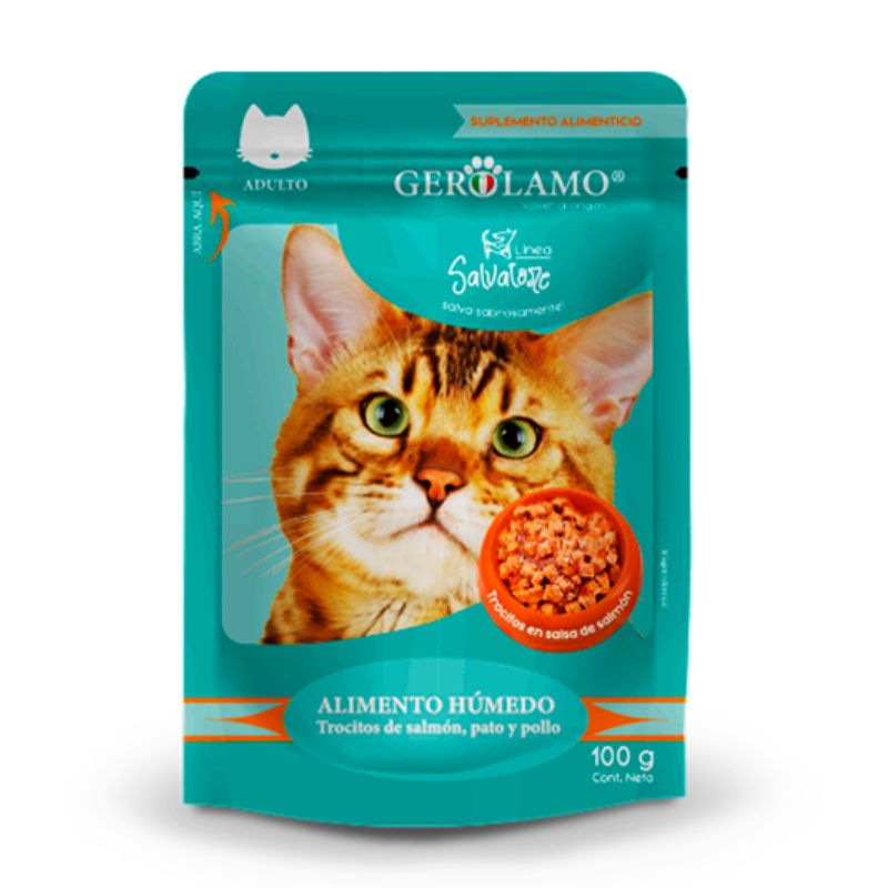 Gerolamo Pouch Gato Adulto Salmon 100g