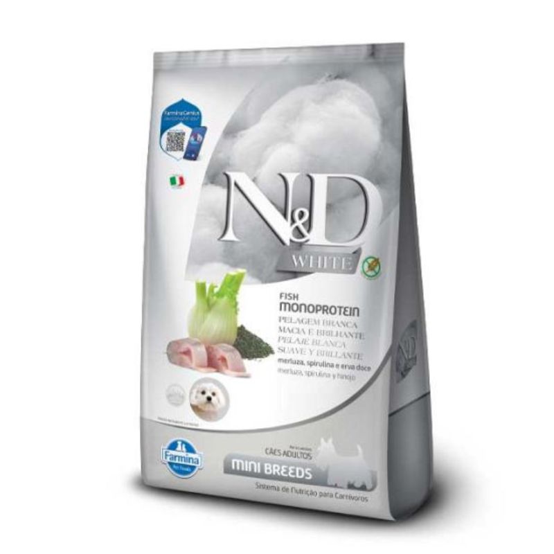 N&amp;D White Monoprotein para Perros Razas Pequeñas 2 Kg