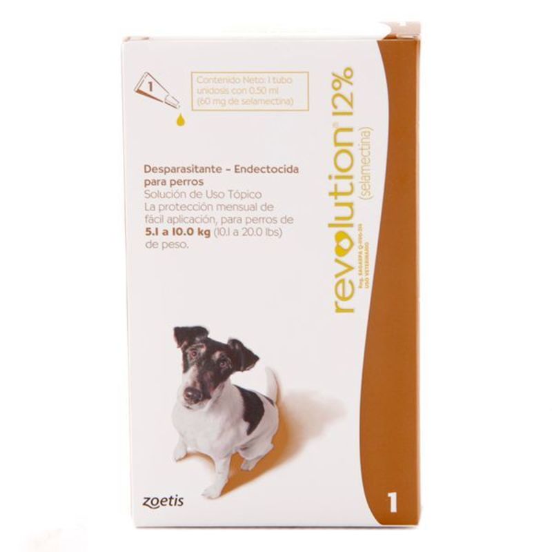 Revolution 12% Antiparasitario Para Perros de 5.1 a 10kg