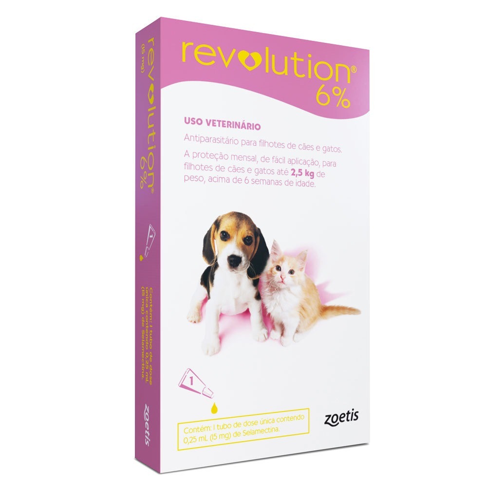 Revolution 6% Antiparasitario Para Perros y Gatos de 2.5kg