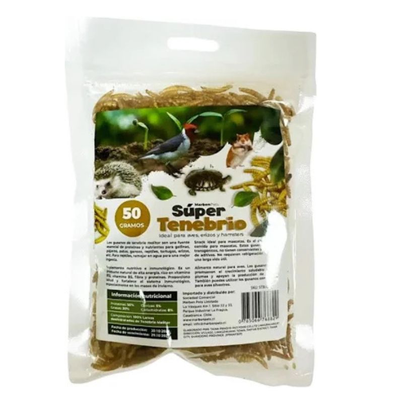 Super Tenebrios Deshidratados 50g