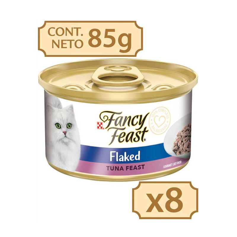Fancy Feast Pack Flaked De Atun 85g x 8 Unidades