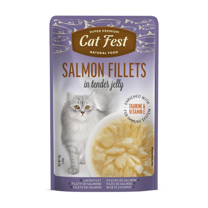 Cat Fest Filetes de Salmon 70g