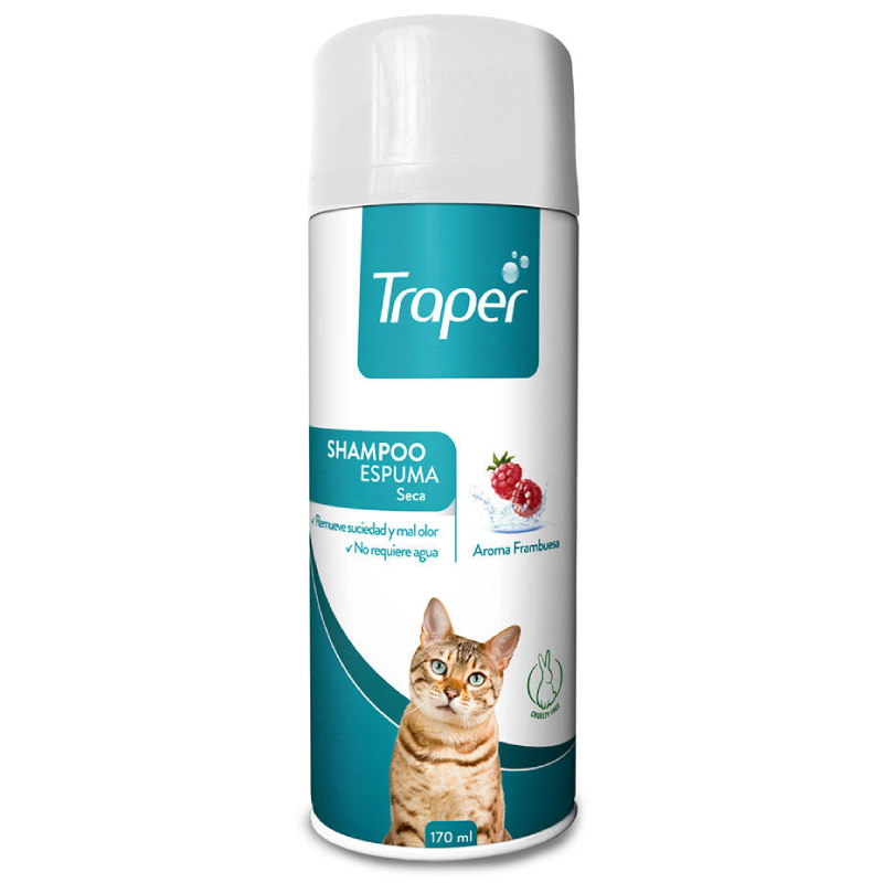 Traper Shampoo Espuma Gato Aroma Frambuesa 170ml