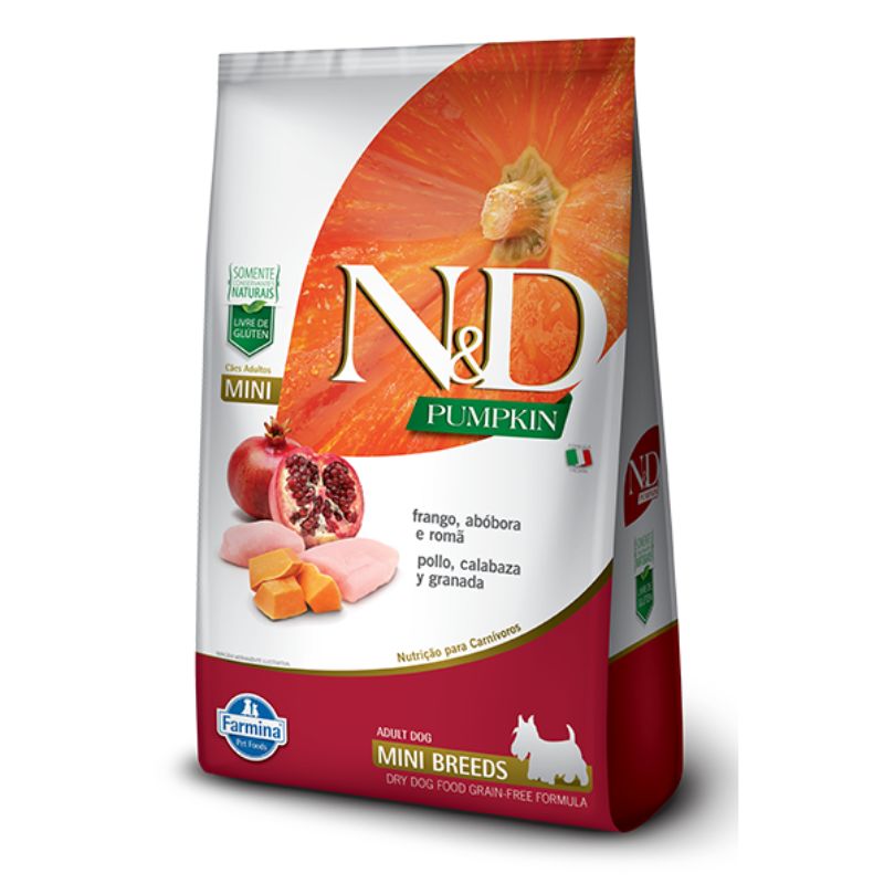 N&amp;D Adulto Mini Dog Pumpkin Pollo Calabaza y Granada 2.5kg