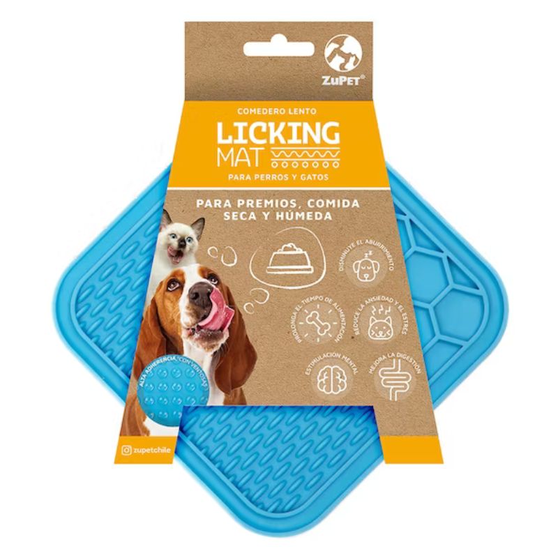 Zupet Licking Mat - Comedero Lento Celeste