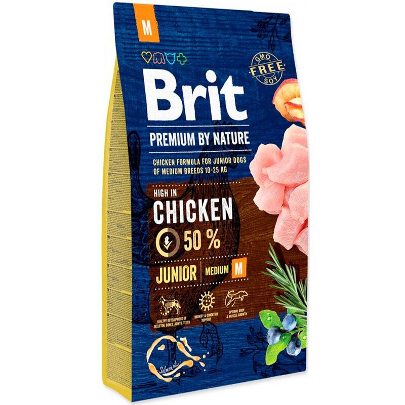 Brit Premium By Nature Chicken Junior Medium 15kg