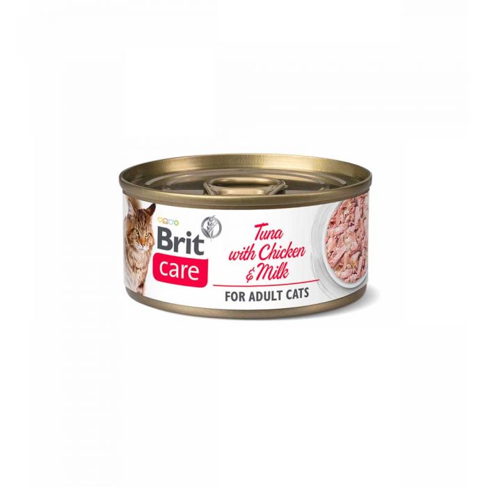 Brit Care Atun Con Pollo y Leche Cat Lata 70g