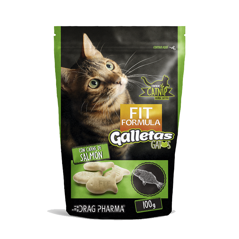 Fit Formula Snack Galleta Gato Sabor Salmon 100g