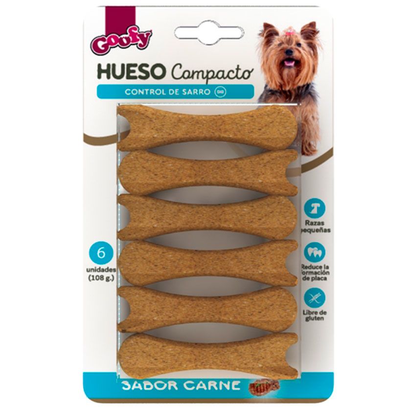 Goofy Hueso Compacto Raza Pequeña 6 unid