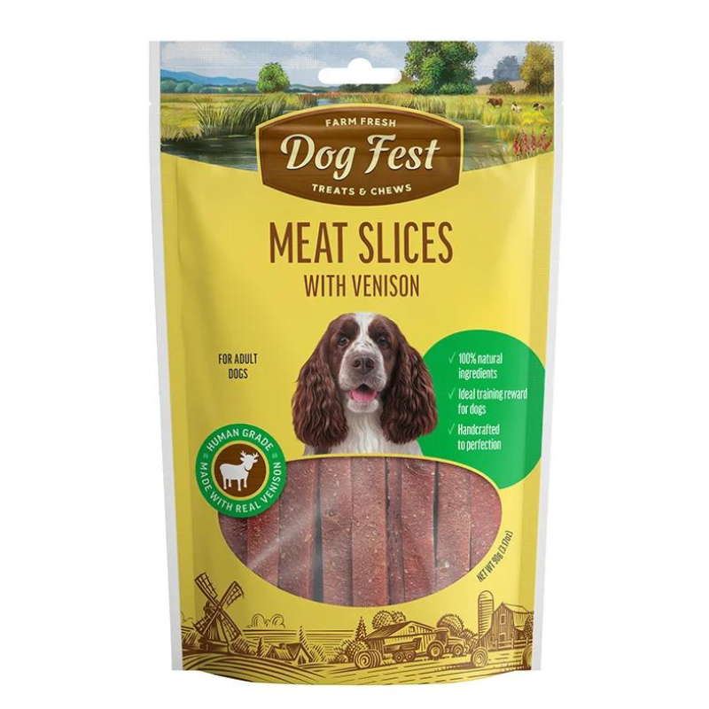 Dog Fest Snack Rebanadas de Venado 90g