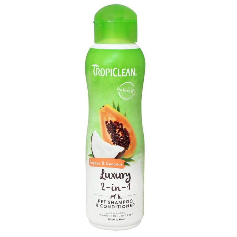 Tropiclean Shampoo y Acondicionador de Papaya y Coco 592ml