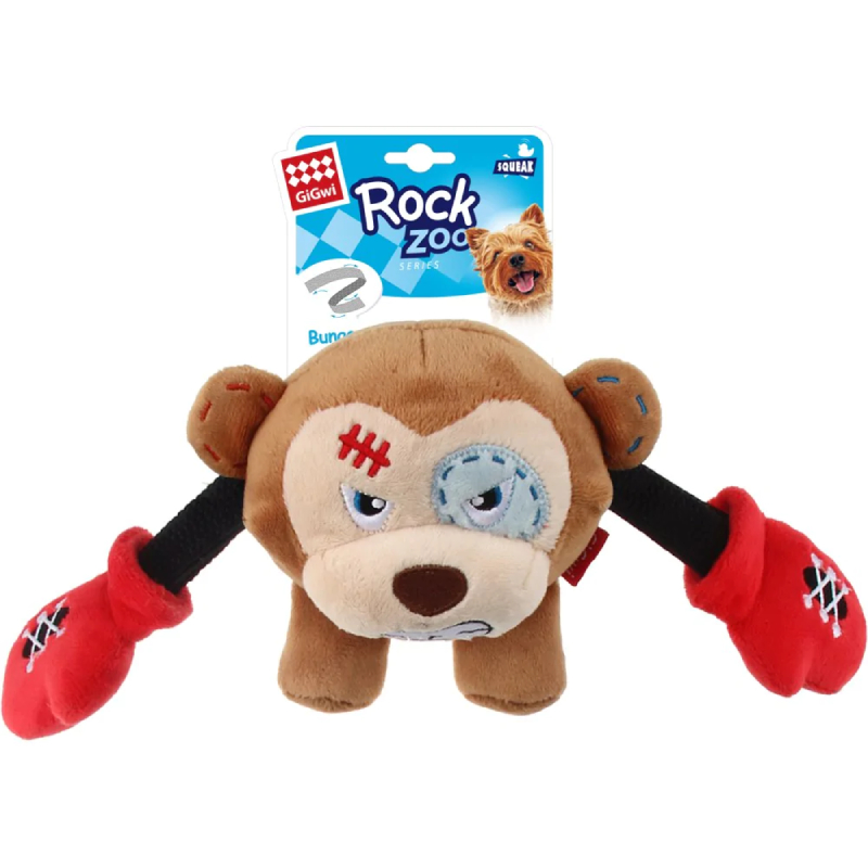 Gigwi Rock Zoo Boxeador Monkey Small Peluche Perro