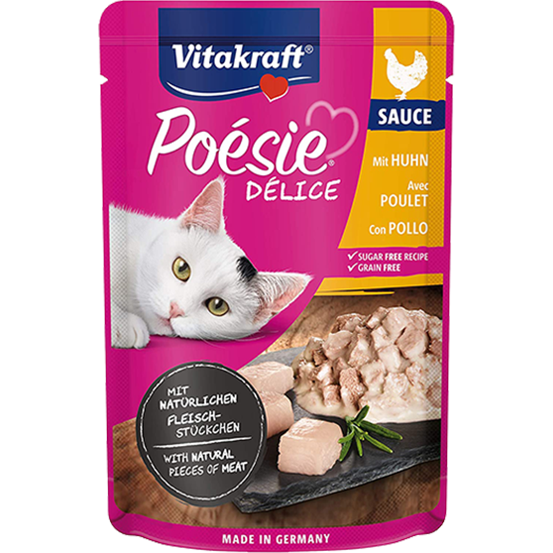 Vitakraft Poesie Delice Alimento Humedo de Pollo Gato 85g