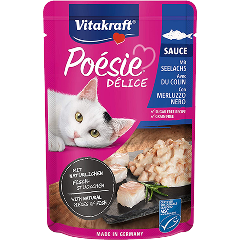 Vitakraft Poesie Delice Alimento Humedo de Pescado Gato 85g