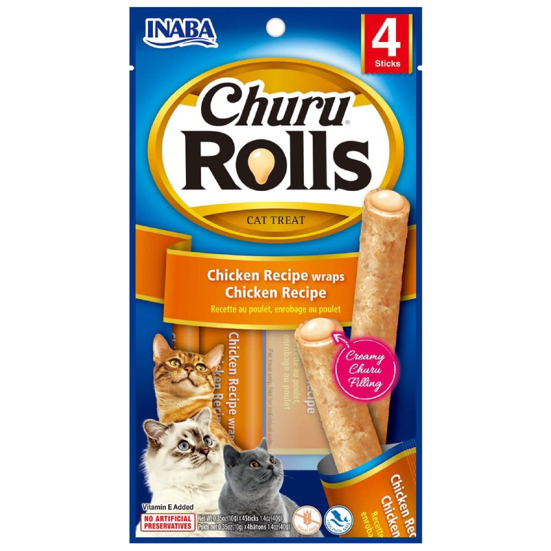 Churu Rolls Pollo Cat 40g