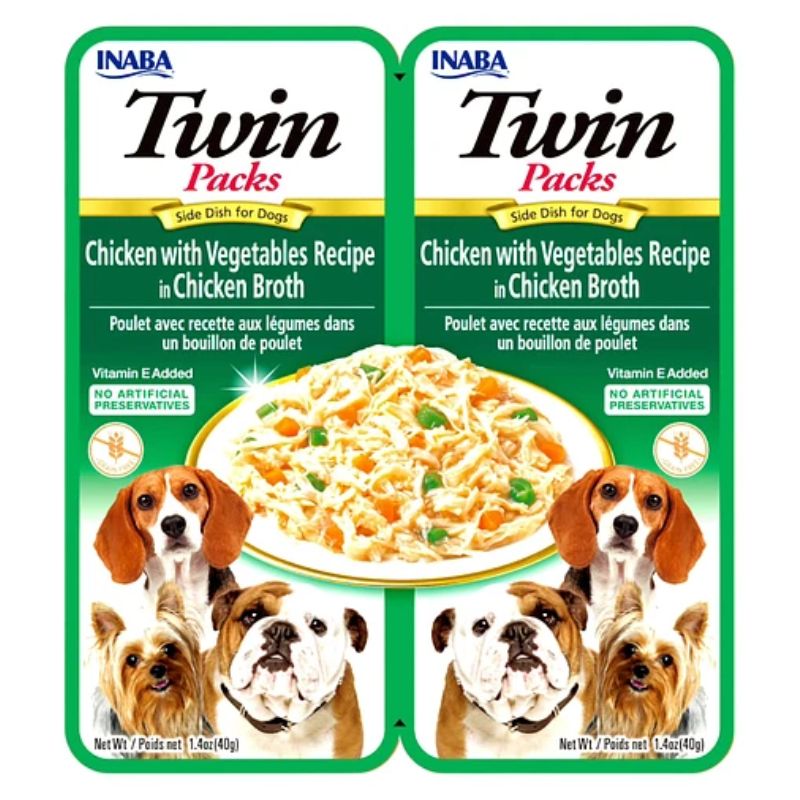 Churu Perro Twin Pack Pollo con Vegetales 80gr