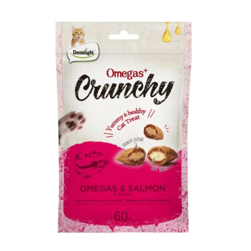 Dentalight Omegas Galletas Crunchy Salmon Para Gatos 60g