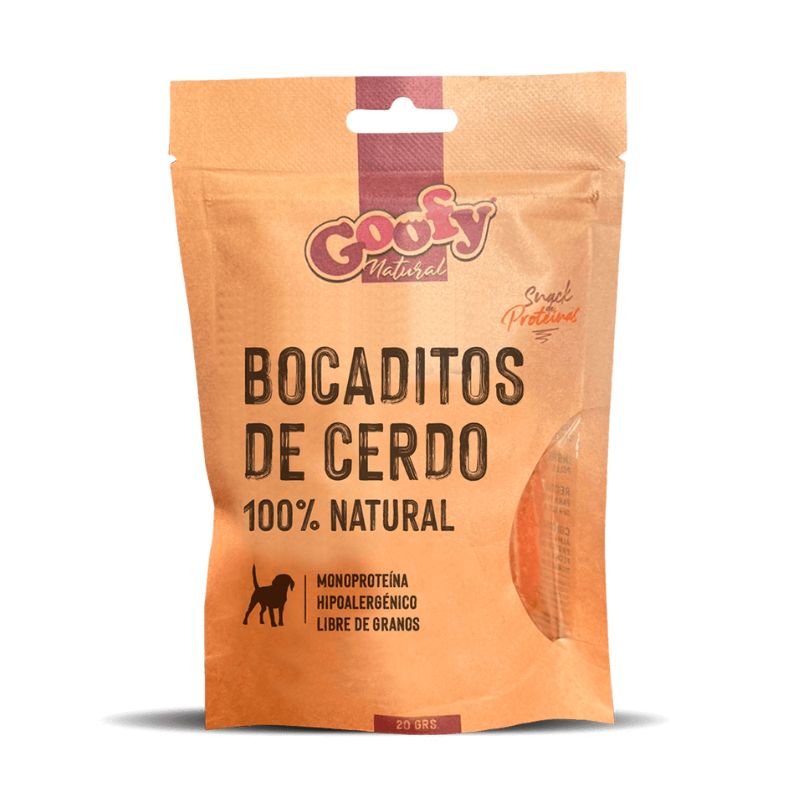 Goofy Bocaditos de Cerdo Snack Perro 20g