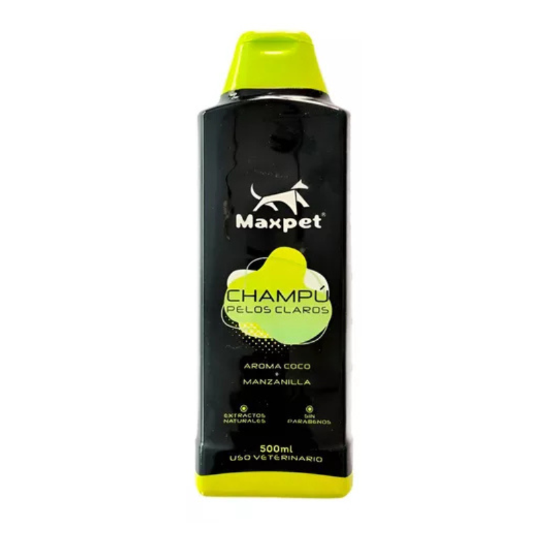 Maxpet Dog Shampoo Aroma Coco y Manzanilla Pelos Claros 500ml