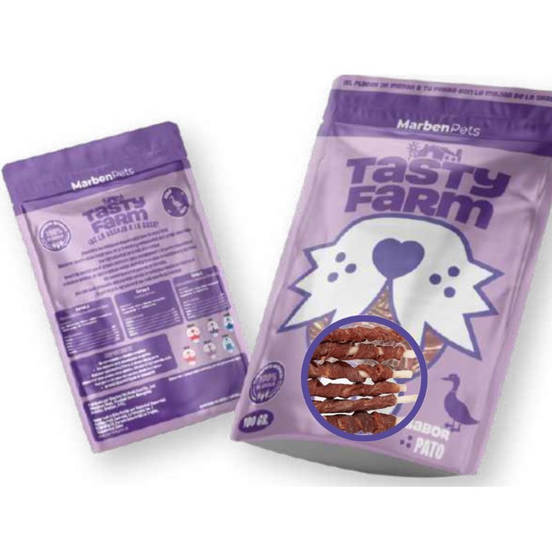 Tasty Farm Palito de Carnaza Envuelto en Carne de Pato Dog 100g
