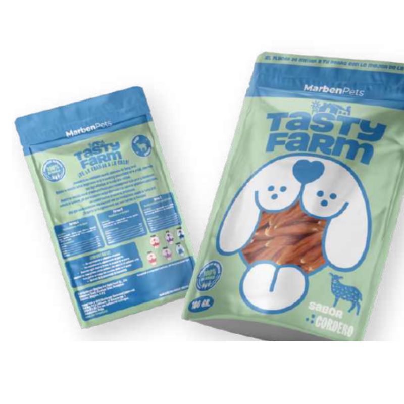 Tasty Farm Mini Salchichas de Cordero Dog 100g