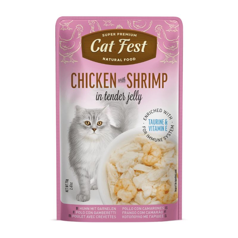 Cat Fest Pollo con Camaron 70g