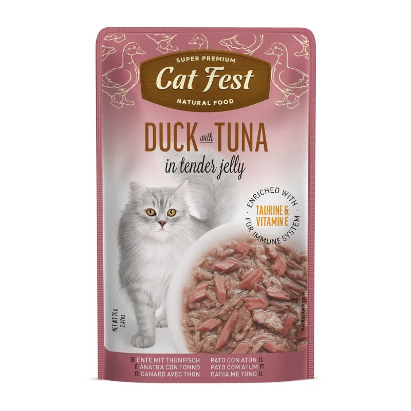 Cat Fest Pato con Atun 70g