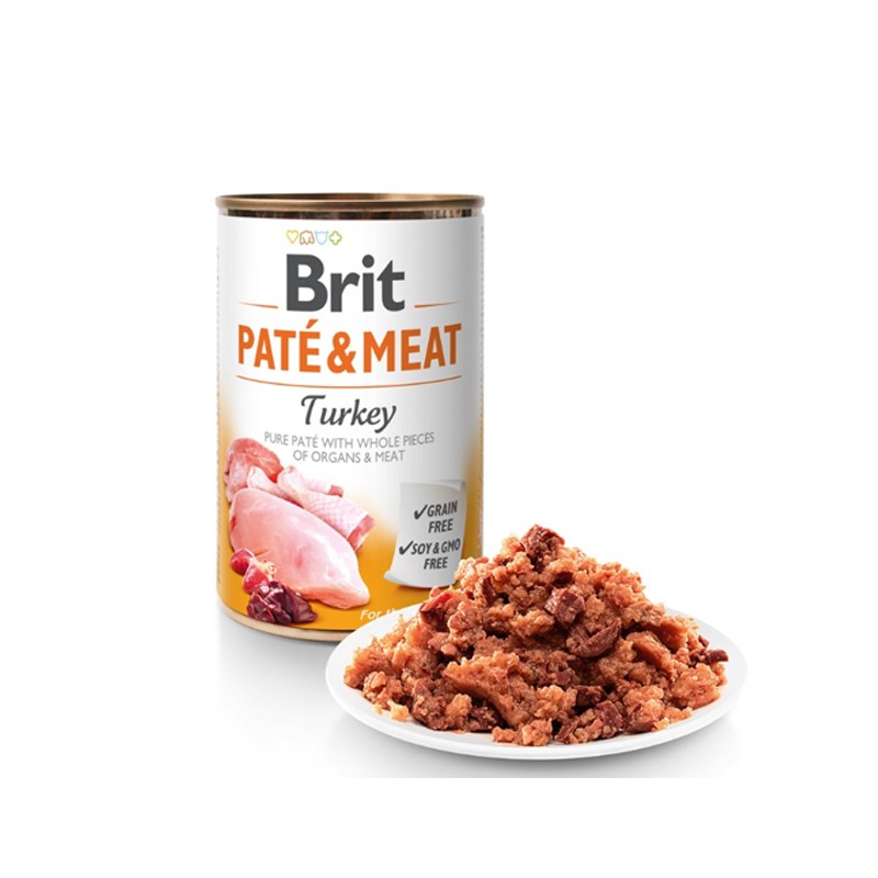Brit Pate &amp; Meat  Turkey Dog 800g