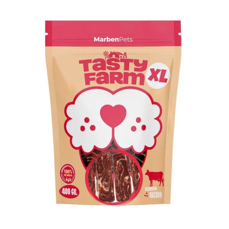 Tasty Farm Rebanadas de Vacuno Dog 400g
