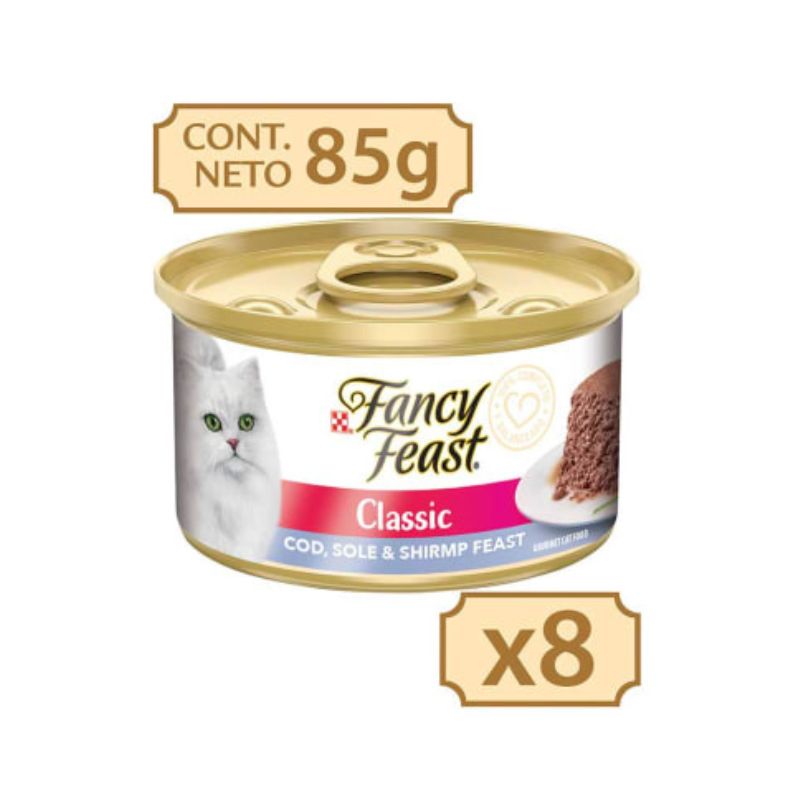 Fancy Feast Mouse Pez Camaron 85g X 8 Unidades