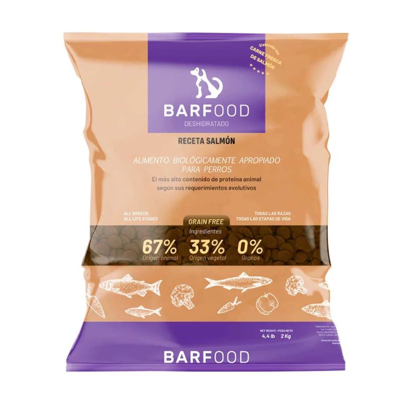 Barfood Deshidratado Perro Adulto y Cachorro Salmon 2kg