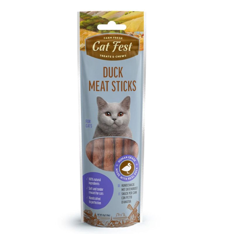 Cat Fest Barras de Carne de Pato 45g