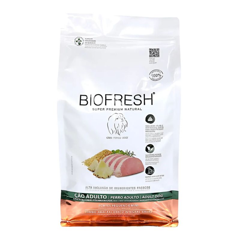 Biofresh Adulto Razas Pequeñas y Mini Carne de Cerdo y Piña 3kg