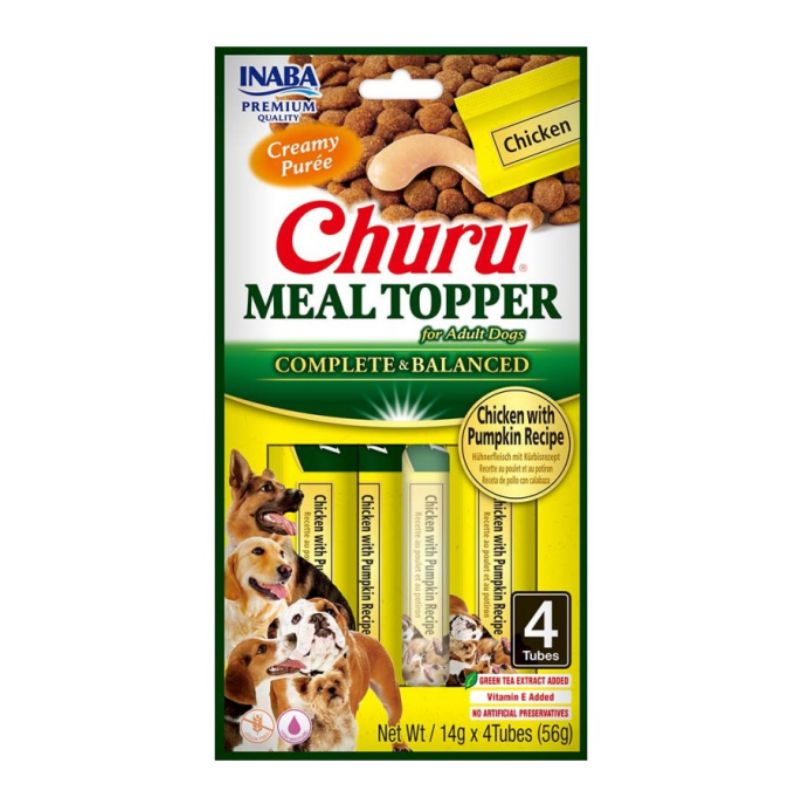 Churu Meal Topper Pollo y Calabaza Variedades Para Perros 56gr