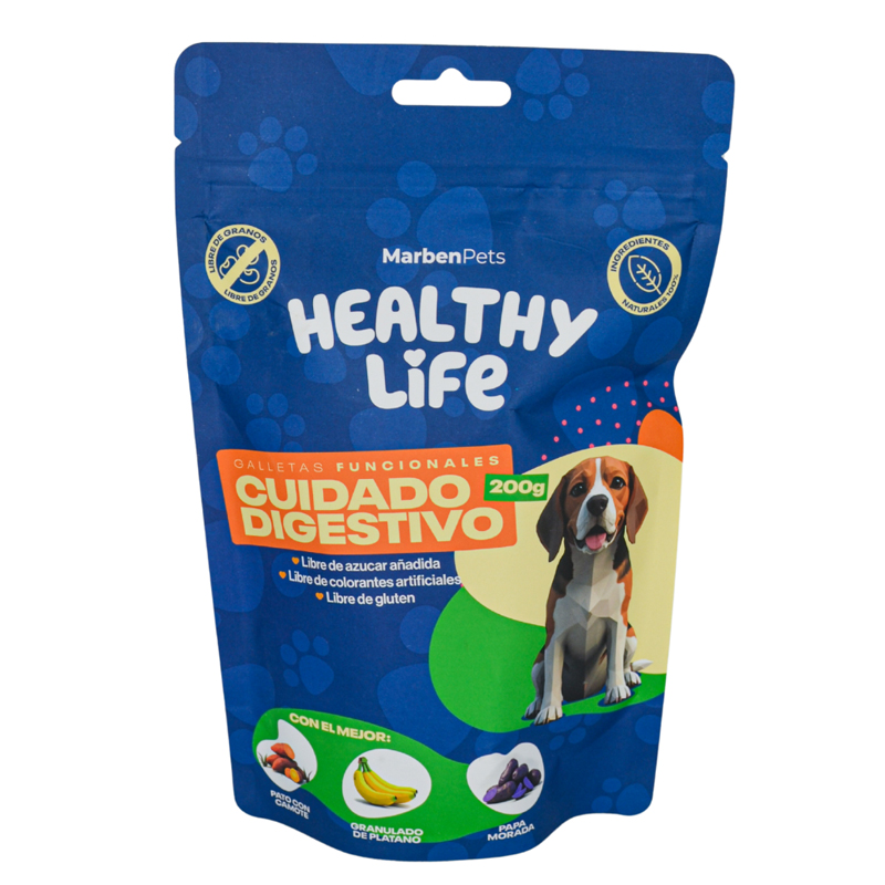 Galletas Healthy Life Funcionales Dog Cuidado Digestivo 200g